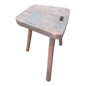 Brutalist tripod trading stool
