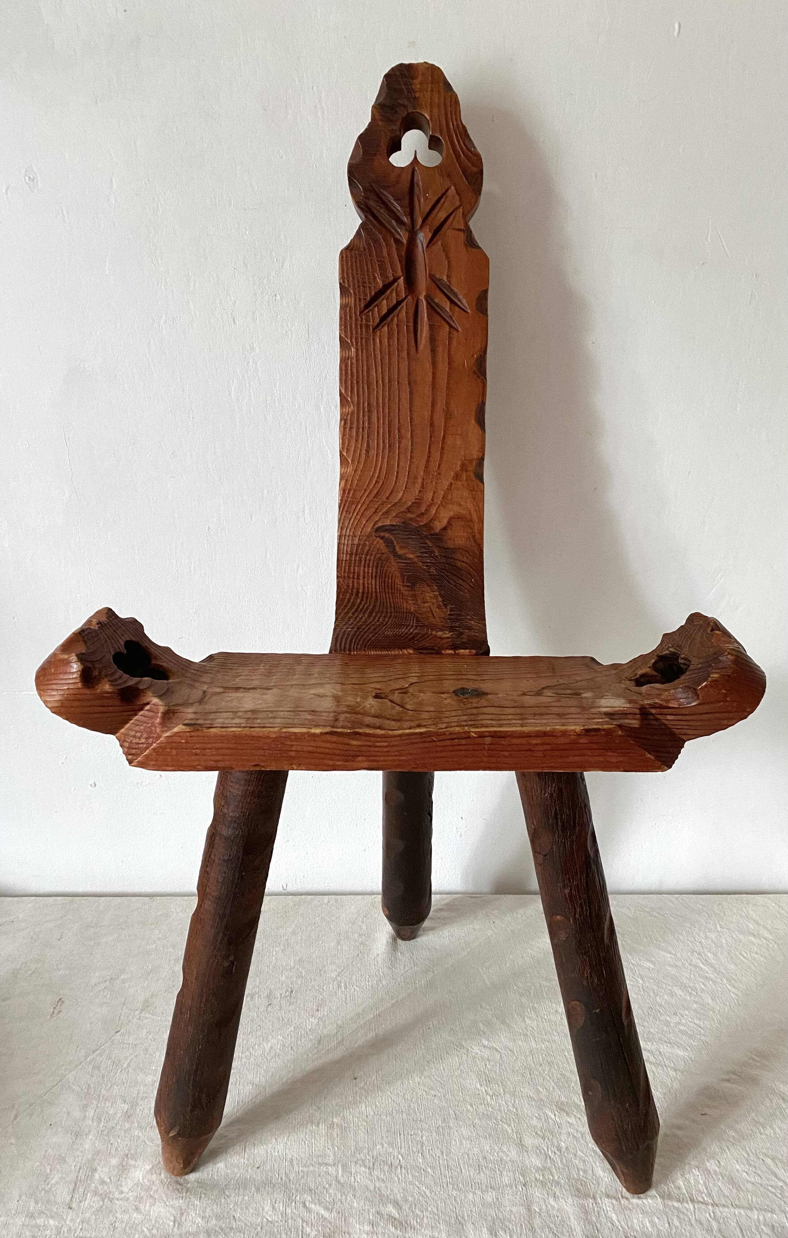 Vintage Spanish Tripod Chair