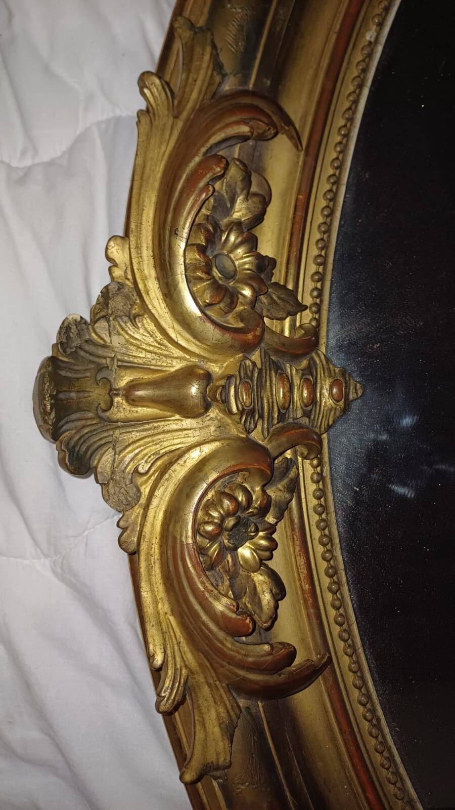 Miroir ovale Napoléon III