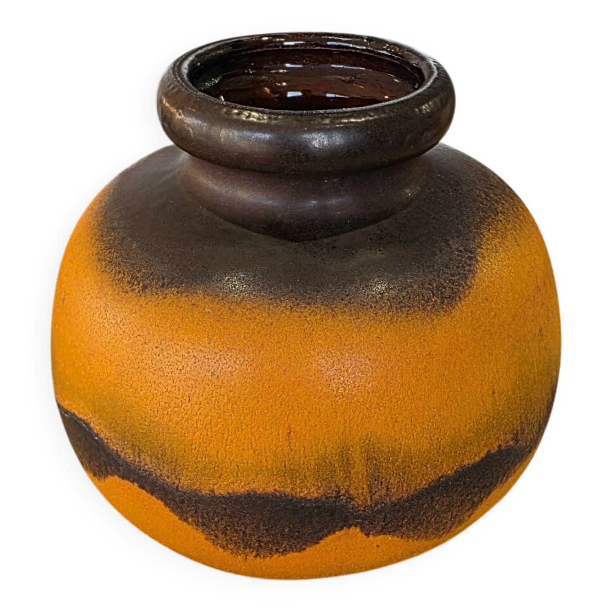 Ball vase West Germany Scheurich 204 Fat Lava