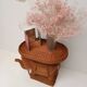 Vintage wicker and rattan elephant table 1970