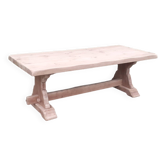Table monastère chêne massif bois brut