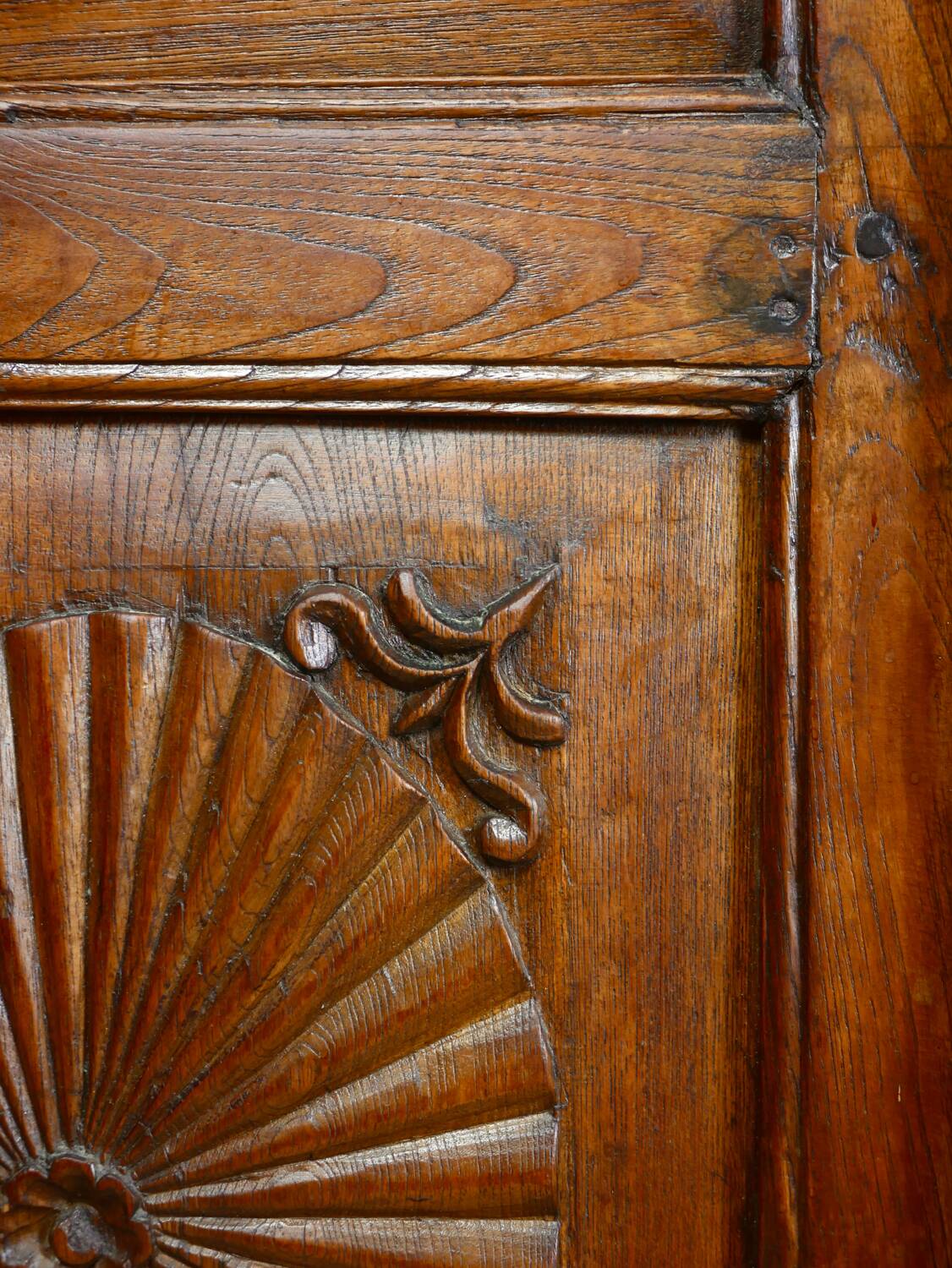 Antique carved wooden cabinet