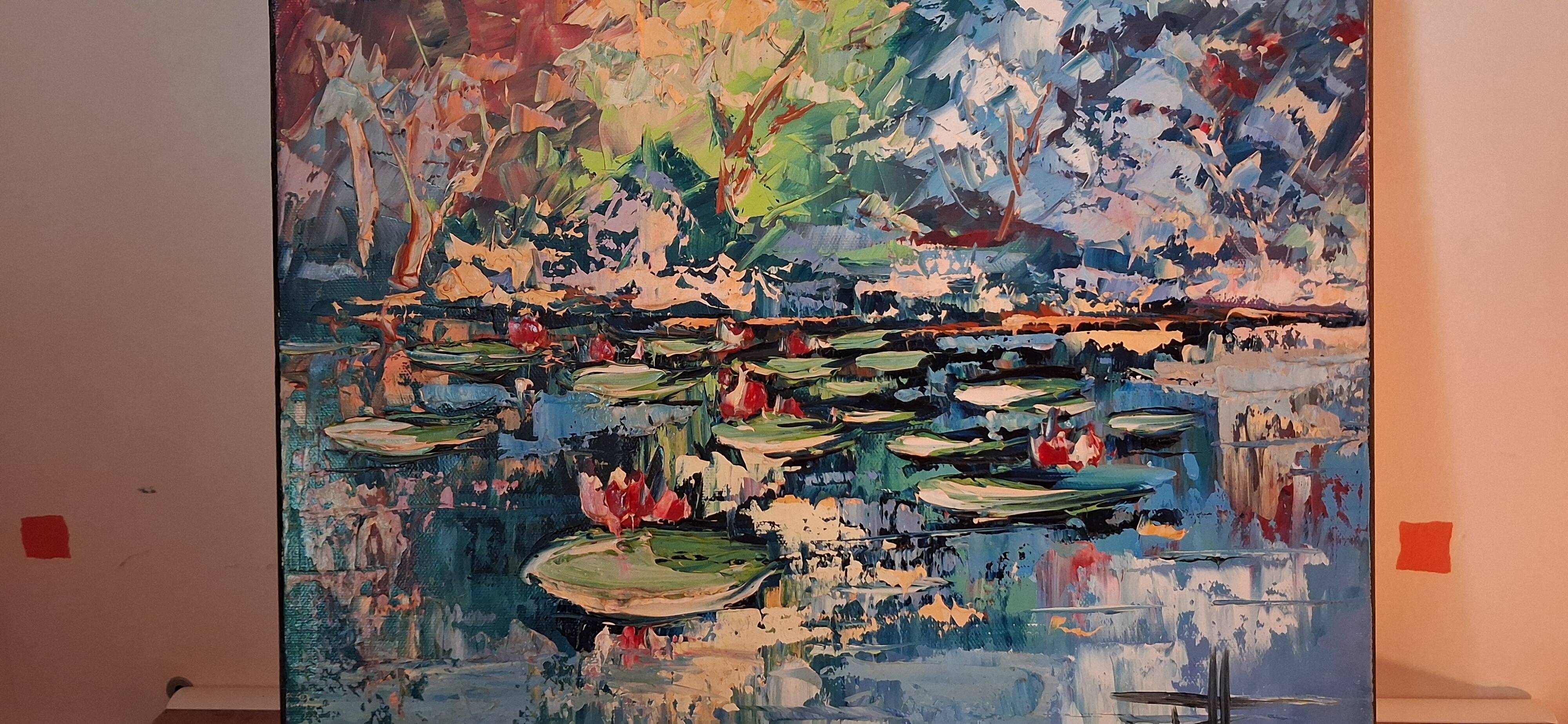 Landscape Table Nymphéas - Olivier Pfleger (40x40cm)