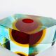 Single-flower vase Sommerso Murano design Luigi Mandruzzato, 60s