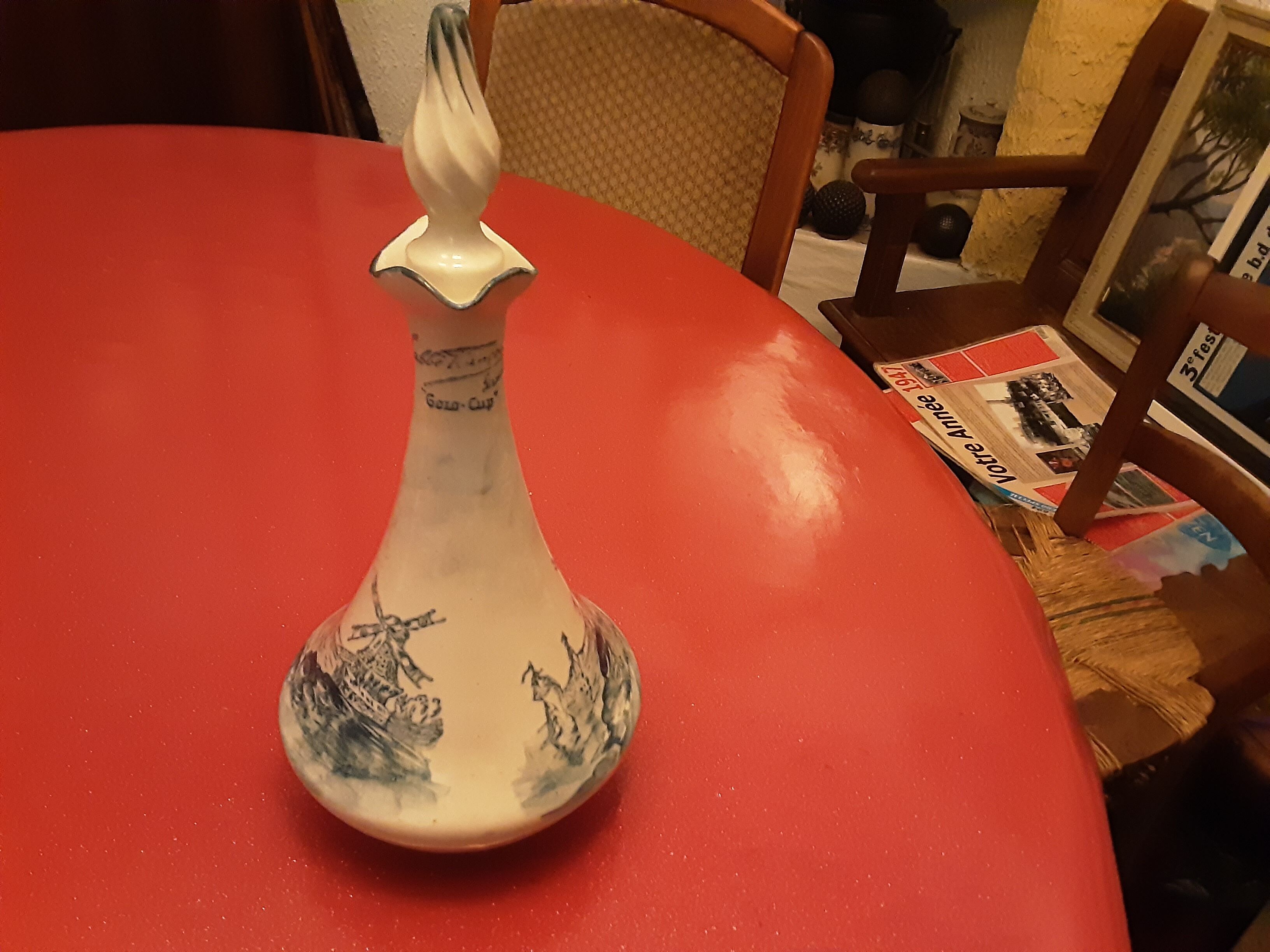 EIVER GRES EMAILLE DECOR MOULINS L'ABBE FRANCOIS GOLD CUP