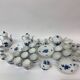 Set of Royal Copenhagen blue flower braided crockery