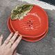 Vintage Ceramic Strawberry Fruit Drainer