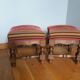 Repose pied tissu velours