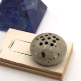 Vase pique fleurs en céramique grès de Pierre Digan, La Borne, années 60