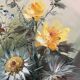 Table HST "Wildflower Bouquet" signed early 20th century