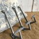 Lot of 3 industrial patères