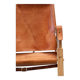 Cognac leather Safari chair