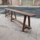 Antique wooden bench from a Catholic school, circa 1900. Beautifully crafted.