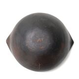 Empty colombian chamba black ceramic pocket, 70s