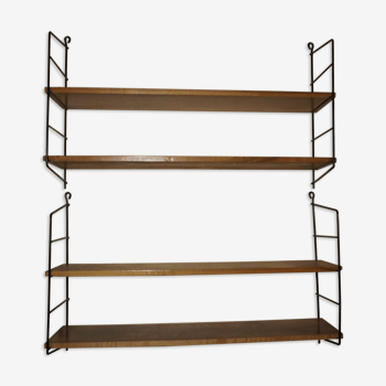 Set of 2 Wall shelves 1960