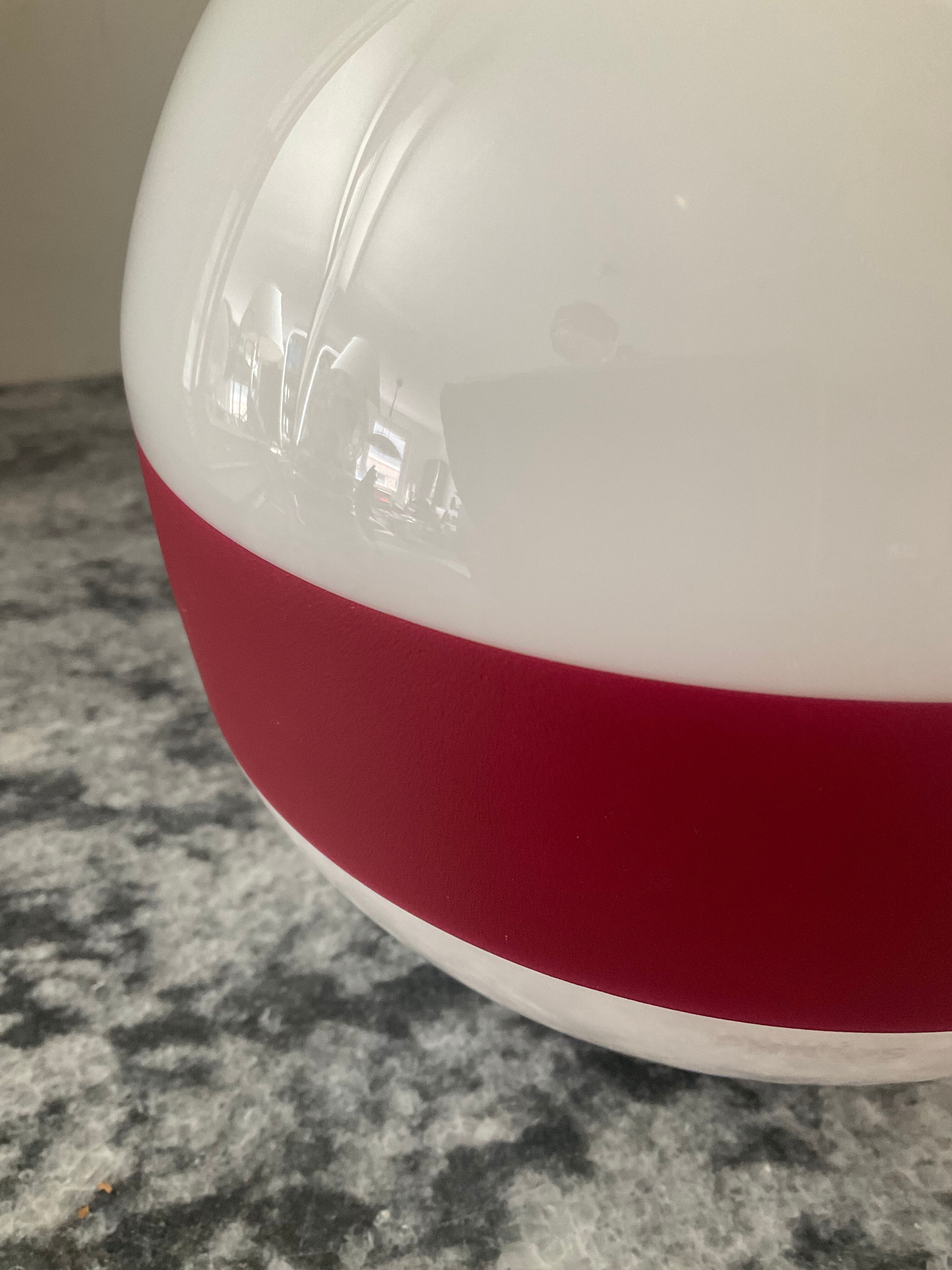 Lampe design Philips en métal et opaline