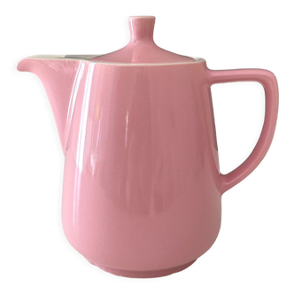Melitta coffee pot pastel pink, mid century tableware