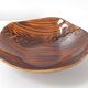 Vintage cup dish Digoin Sarreguemines 1960 mahogany