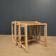 3 nesting tables in pine