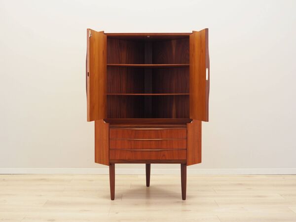 Meuble d'angle en teck, design danois, années 1970, production : Danemark