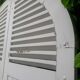 Arched shutters oak louvers H226xW277 4 leaves