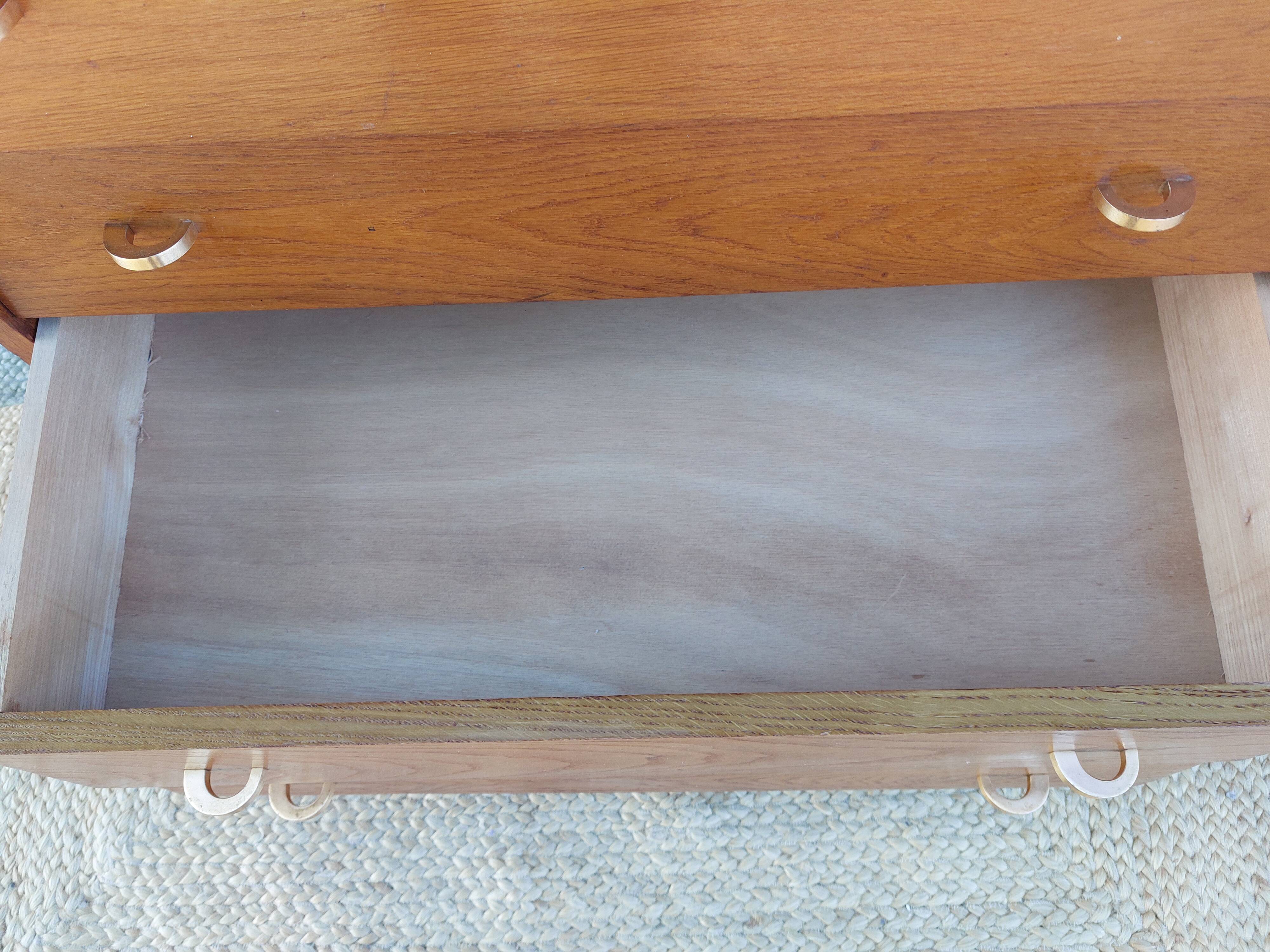 chest of drawers with compass feet, 1960s-1970s