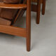 Pair of Danish armchairs in teak and leather, 1960