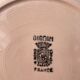 8 hollow plates Digoin Sarreguemines powder pink old