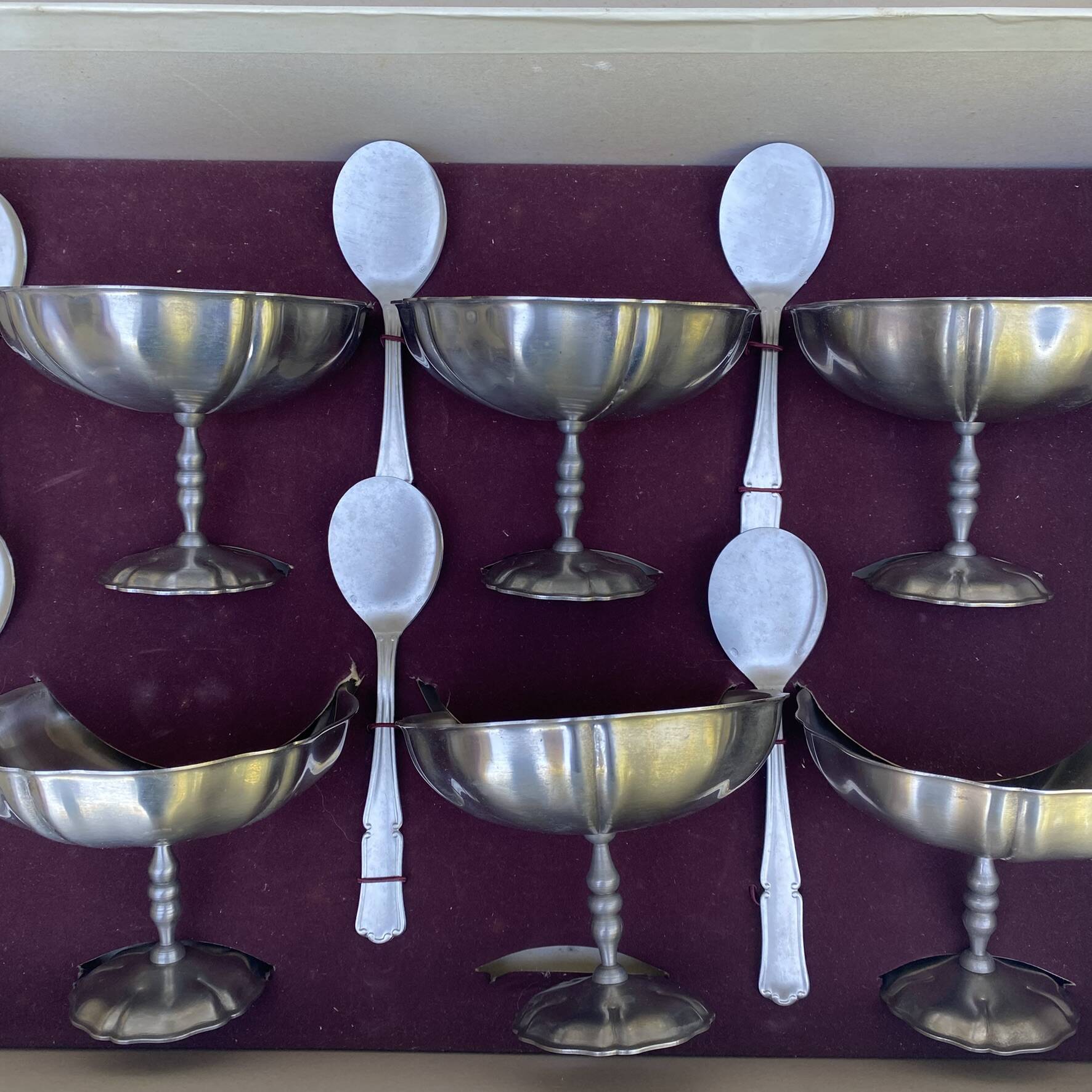 Coupes à glaces en inox mat Jean Couzon