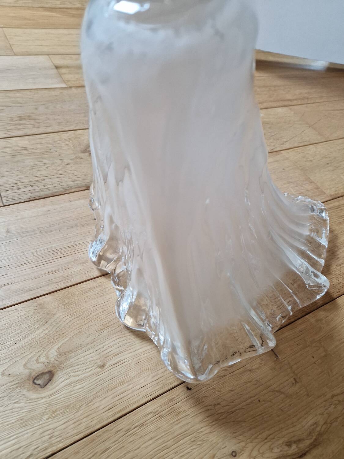 Antique Art Deco glass tulip