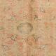 Tapis vintage oriental usé,  Rose saumon et vert pastel, style bohème