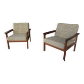 Fauteuils Danois en teck Sven Ellekaer 1960s