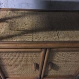 60s rattan buffet