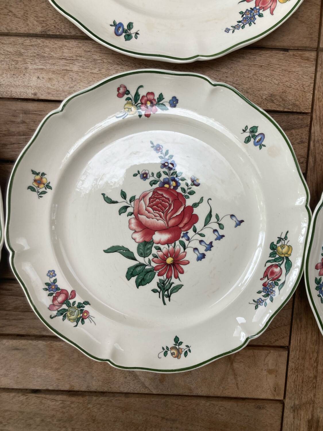 6 “Mettlach” dinner plates - Old Strasbourg Villeroy&Boch