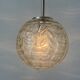 Hanging lamp in hand-blown white glass by Doria Leuchten, 1960s Germany