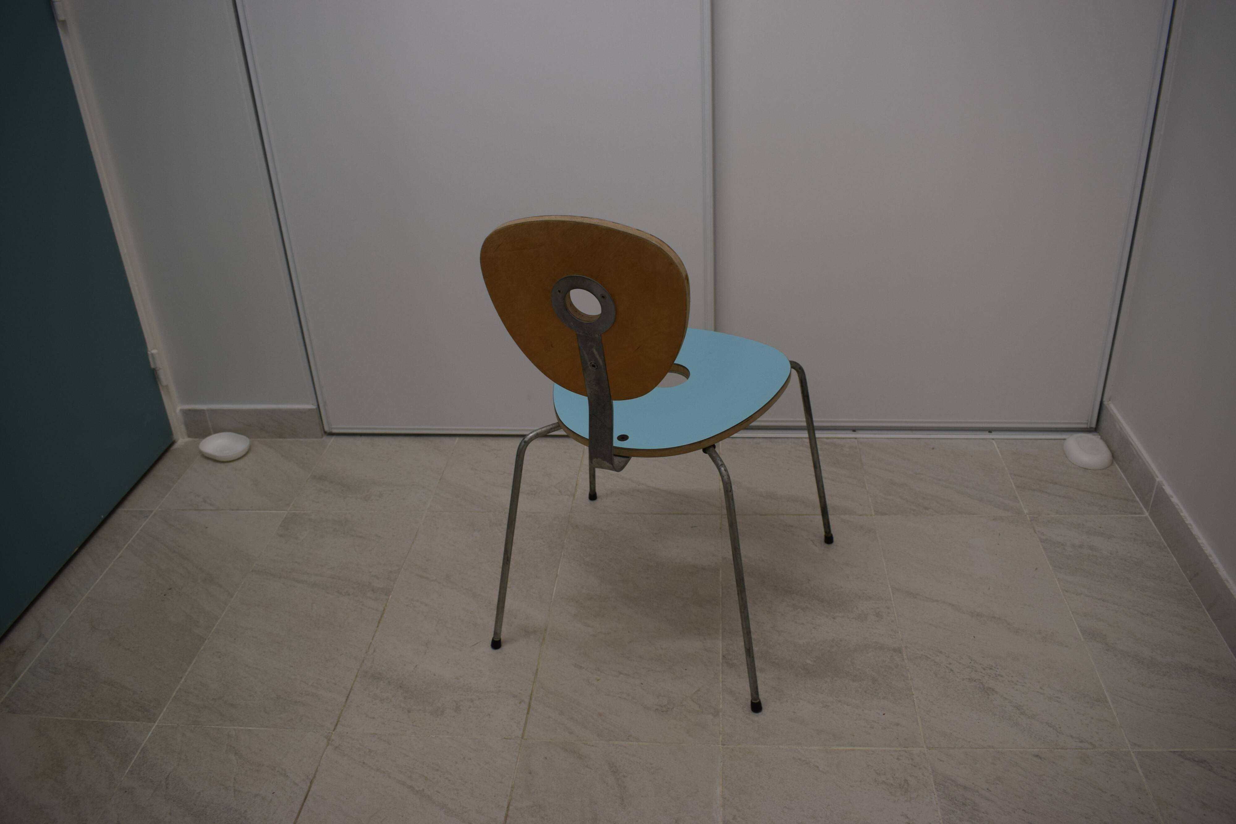 Design chair Polo blue origin Conran shop (1997 650 francs)