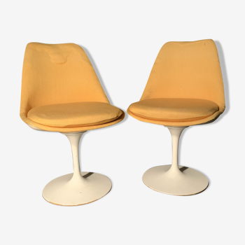 Paire de chaises tulip par Eero Saarinen pour Knoll international,