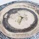 Vintage 1960s fruit bowl, ceramic Fat Lava, signed Vallauris.