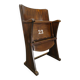 1950s Vintage Cinema Chair Beech Wood Theater Seat Armchair