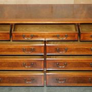 Buffet en noyer Burr & Burl avec patine