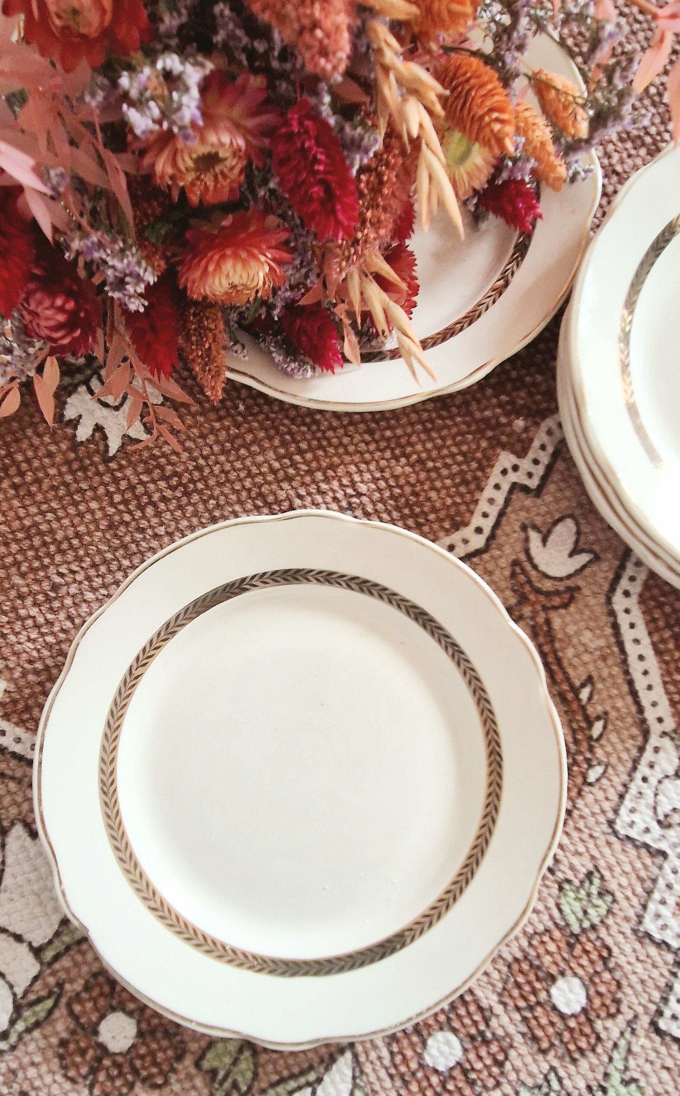 Set of 10 dessert plates Digoin Sarreguemines