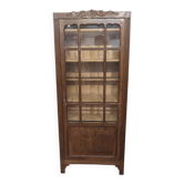 Armoire vitrine porte vitrée bois art déco