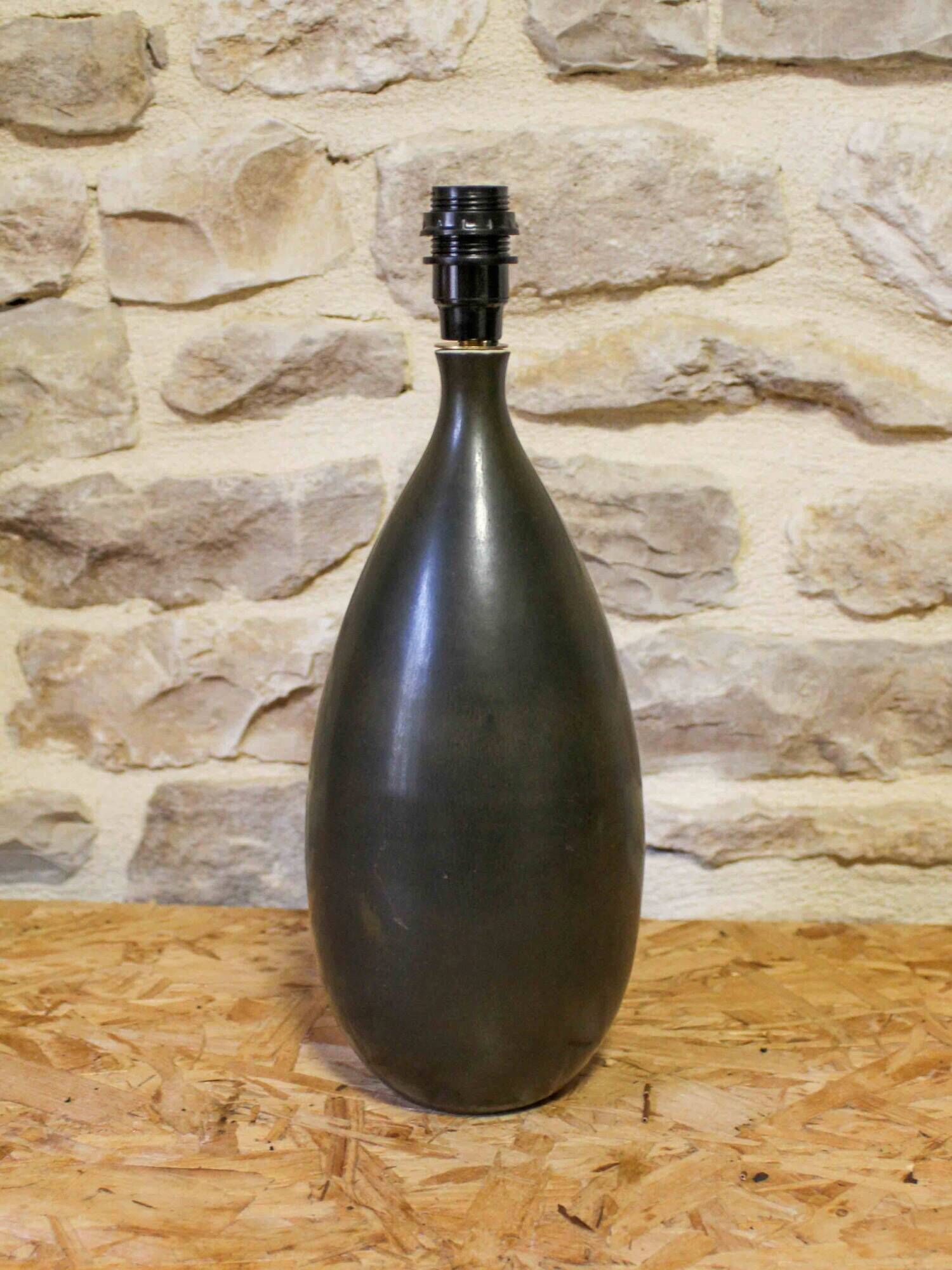 Glazed ceramic lamp base by Carl-Harry Stålhane for Rörstrand.