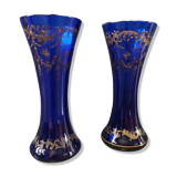 Pair of Sèvres crystal vase