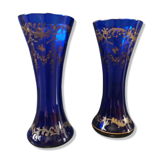 Pair of Sèvres crystal vase