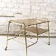 Vintage vinyl holder trolley