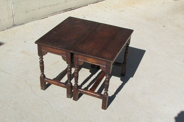 Pair of stools, bedsides, bits of sofa