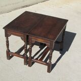 Pair of stools, bedsides, bits of sofa