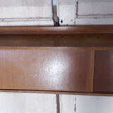 Wall shelf with sliding doors